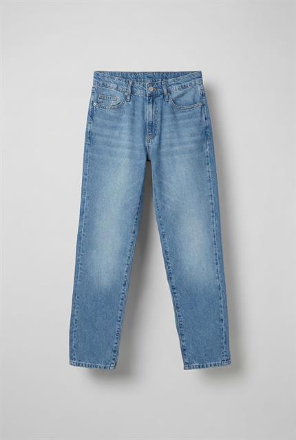 Erkek Basic Boyfriend Jean Mavi