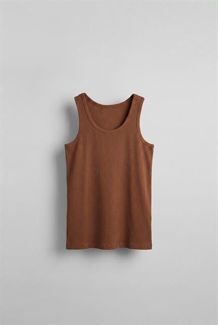 Erkek Basic Fitilli Kumaş Sporcu Atlet Kahverengi