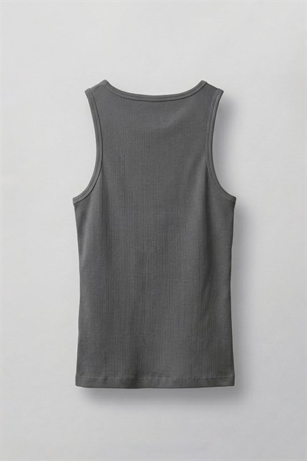 Erkek Basic Fitilli Kumaş Sporcu Atlet Füme