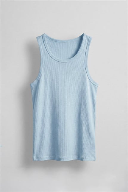 Erkek Basic Fitilli Kumaş Sporcu Atlet Bebek Mavi