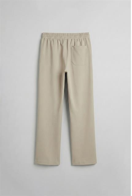 Erkek Beli Lastikli Baggy Pantolon Krem