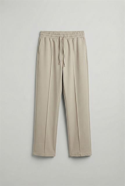 Erkek Beli Lastikli Baggy Pantolon Krem