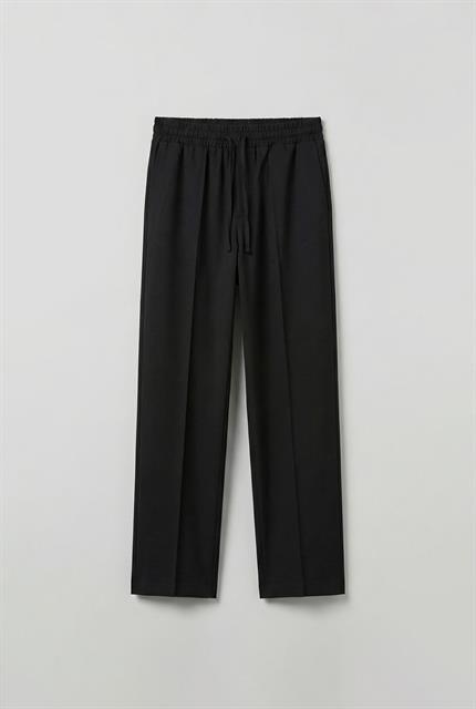 Erkek Beli Lastikli Baggy Pantolon Siyah