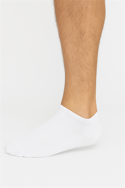 Erkek Bilek Boy 3lü Pamuklu Patik Çorap Siyah Gri Beyaz