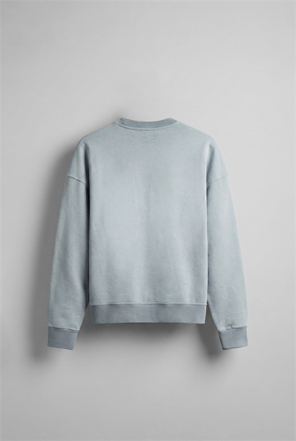 Erkek Bisiklet Yaka Cep Detaylı Sweatshirt Gri