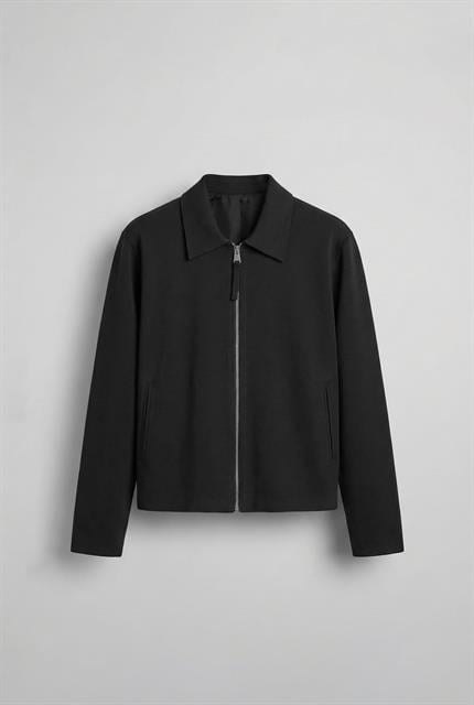 Erkek Boxy Fit Rahat Ceket Siyah