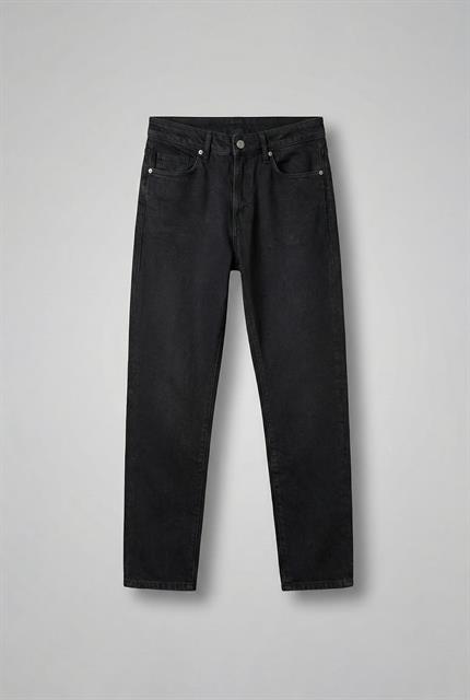 Erkek Boyfriend %100 Pamuk Jean Pantolon Siyah