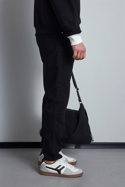 Erkek Boyfriend %100 Pamuk Jean Pantolon Siyah