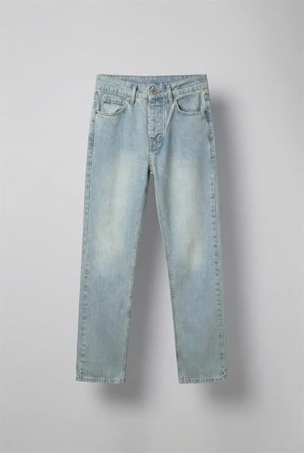 Erkek Boyfriend Fit %100 Pamuk Jean Pantolon Buz Mavi