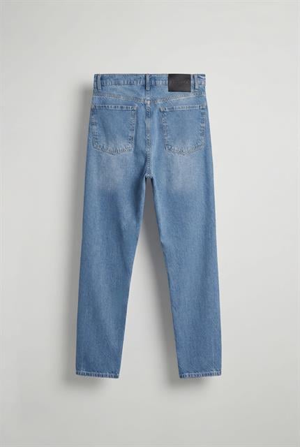 Erkek Boyfriend Fit Jean Pantolon Mavi