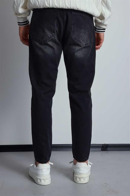Erkek Boyfriend Fit Jean Pantolon Siyah