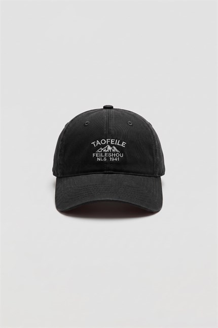 Erkek Casual Minimal Nakışlı Şapka Siyah