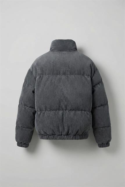 Erkek Dolgulu Fitilli Kadife Mont Füme