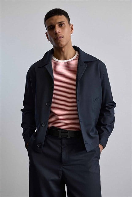 Erkek Premium Relaxed Fit Ceket Pantolon Takımı Lacivert