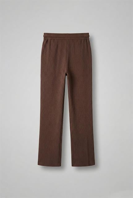 Erkek Fitilli Baggy Fit Rahat Eşofman Kahverengi