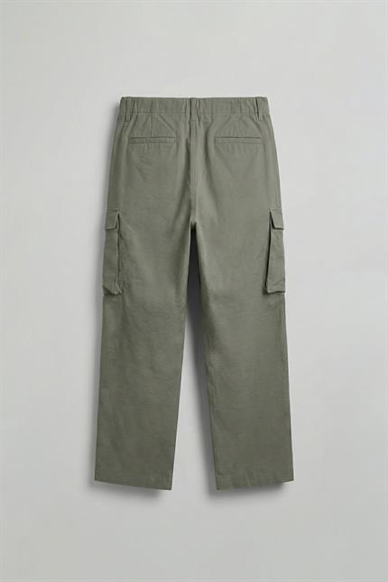 Erkek Kargo Cepli Esnek Baggy Pantolon Yeşil