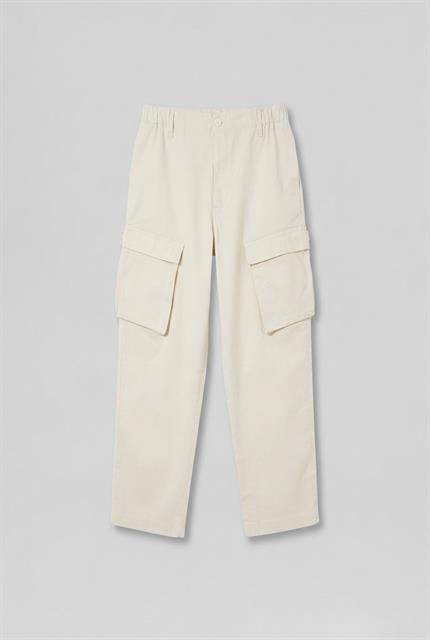 Erkek Kargo Cepli Esnek Baggy Pantolon Açık Bej