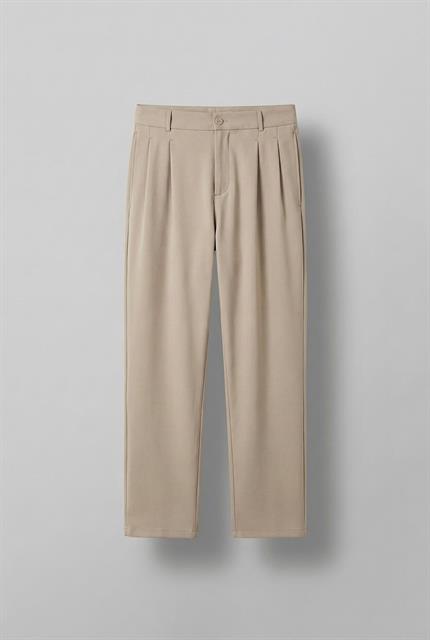 Erkek Kemerli Oversize Takım Elbise Bej