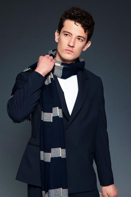 Erkek Kemerli Oversize Takım Elbise Lacivert