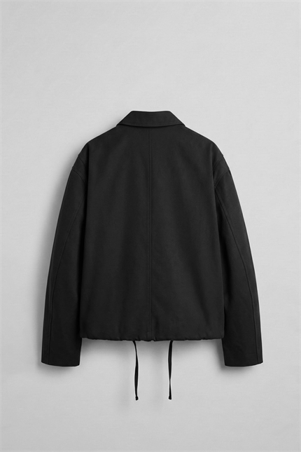 Erkek Kore Oversize Casual Bomber Ceket Siyah