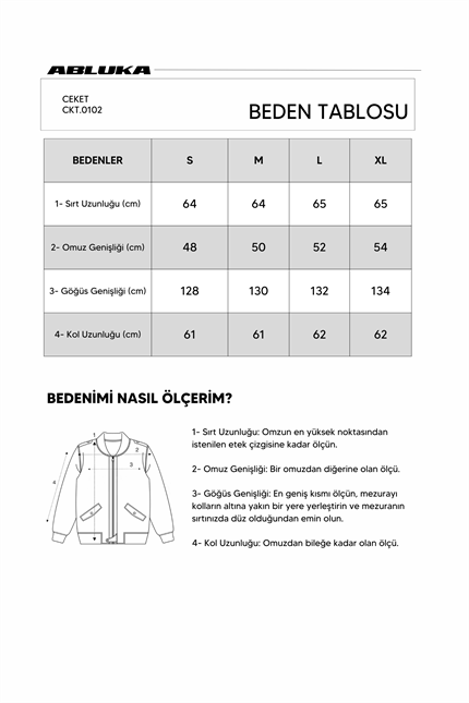 Erkek Kore Oversize Casual Bomber Ceket Kahverengi