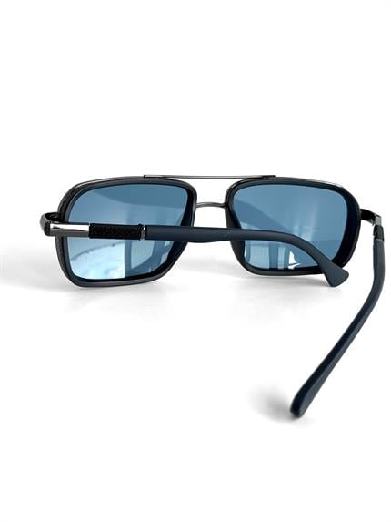 Erkek Mat Kare Çerçeveli Gözlük Siyah