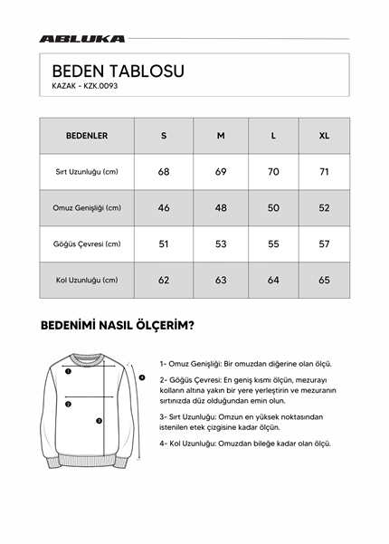 Erkek Oversize Balıkçı Yaka Boğazlı Kazak Ekru