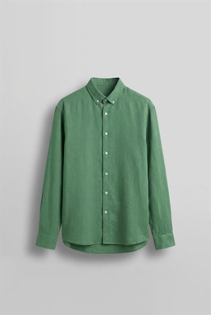 Erkek Oversize Basic Rahat Gömlek Yeşil