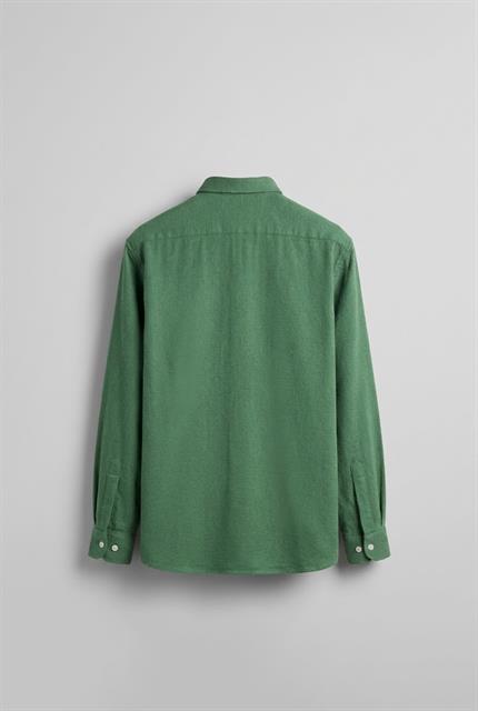 Erkek Oversize Basic Rahat Gömlek Yeşil