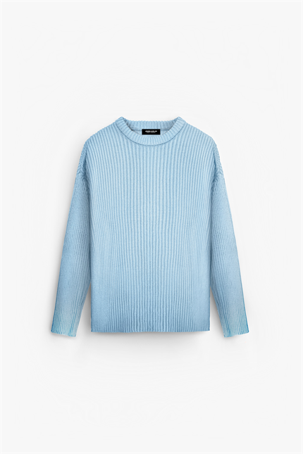 Erkek Oversize Kazak Bebek Mavi