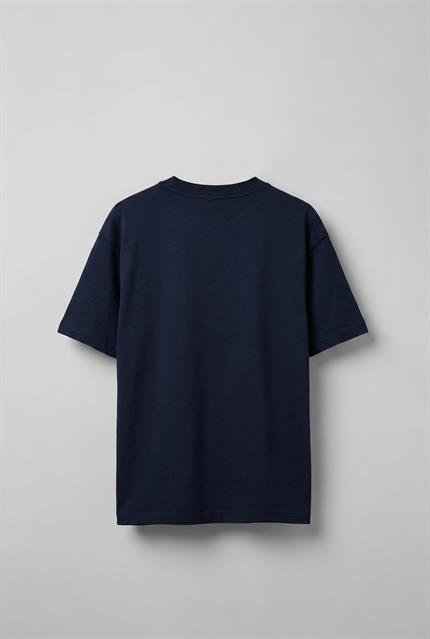 Erkek Oversize Premium Kumaş Gramajlı Basic T-Shirt Lacivert
