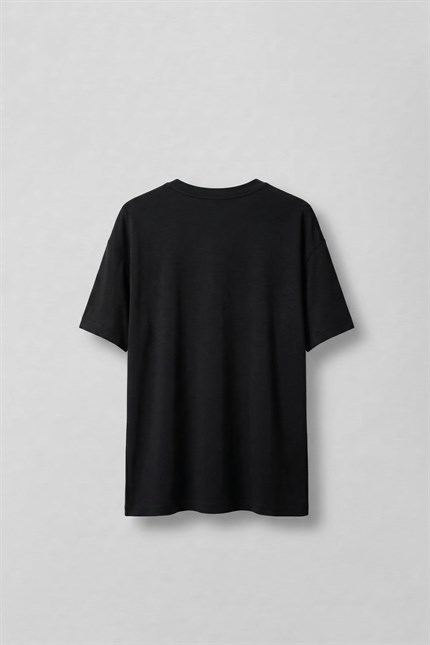 Erkek Oversize T-Shirt Siyah