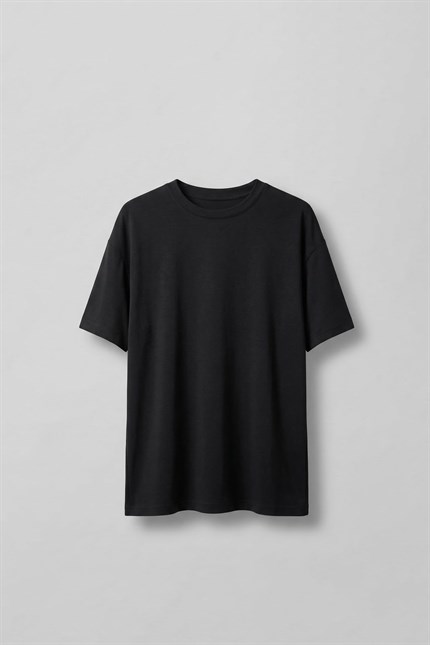 Erkek Oversize T-Shirt Siyah