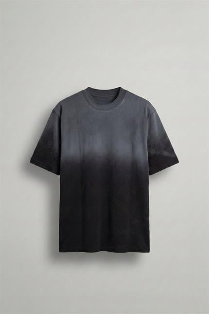 Erkek Oversize Yıkamalı Premium T-Shirt Siyah