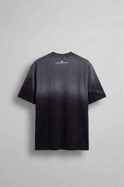 Erkek Oversize Yıkamalı Premium T-Shirt Siyah