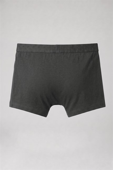 Erkek Pamuklu Modal Lastikli Boxer Füme