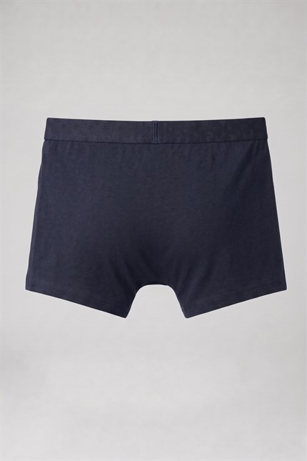 Erkek Pamuklu Modal Lastikli Boxer Lacivert