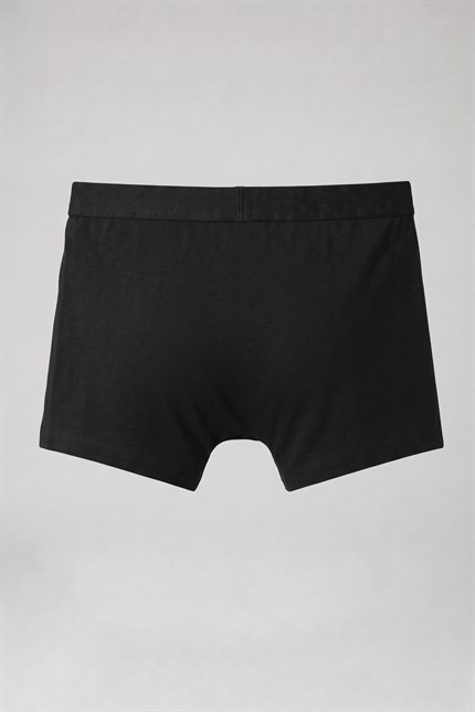 Erkek Pamuklu Modal Lastikli Boxer Siyah