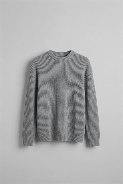 Erkek Regular Fit Kazak Gri Melanj