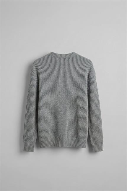 Erkek Regular Fit Kazak Gri Melanj