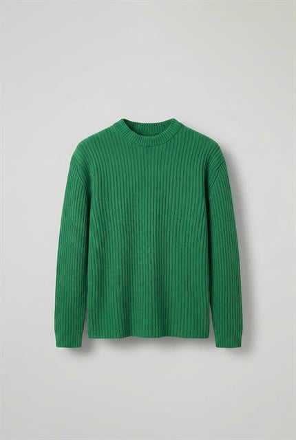 Erkek Regular Fit Kazak Koyu Yeşil