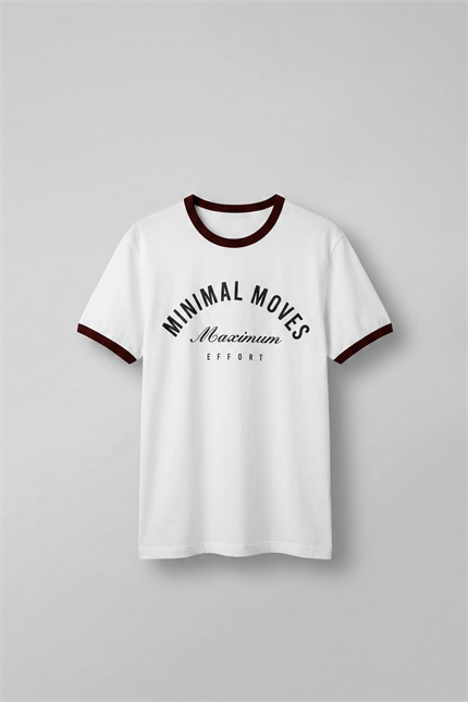 Erkek Regular Fit Kontrast Detaylı T-Shirt Ekru