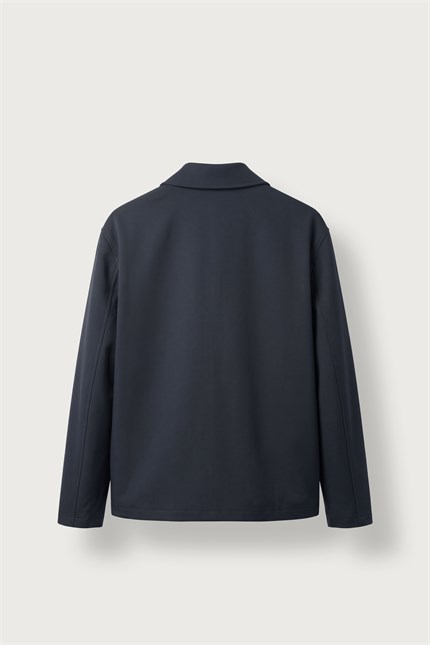 Erkek Relax Fit Premium Kalın Gabardin Ceket Lacivert