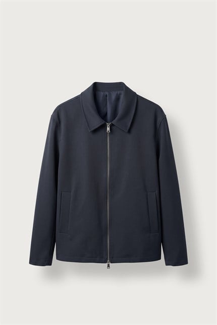 Erkek Relax Fit Premium Kalın Gabardin Ceket Lacivert