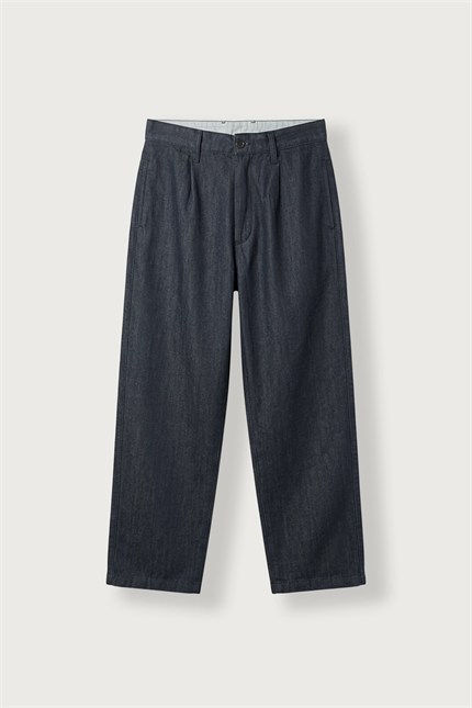 Erkek Relax Fit Rahat Kesim Jean Pantolon Koyu Lacivert