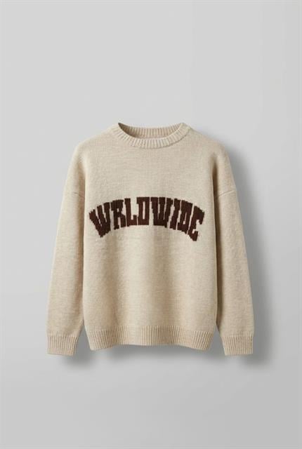 Erkek Relaxed Fit Premium Triko Kazak Bej