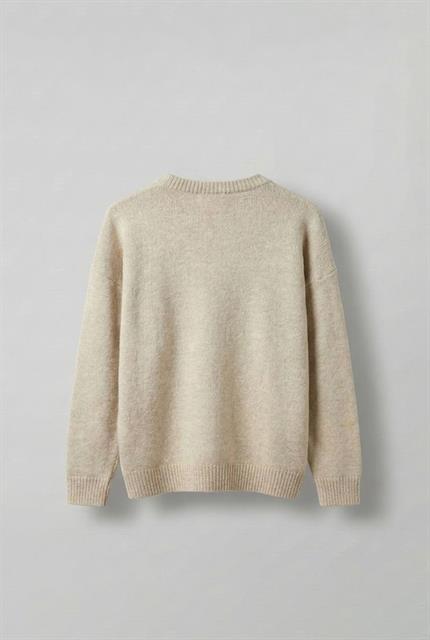 Erkek Relaxed Fit Premium Triko Kazak Bej