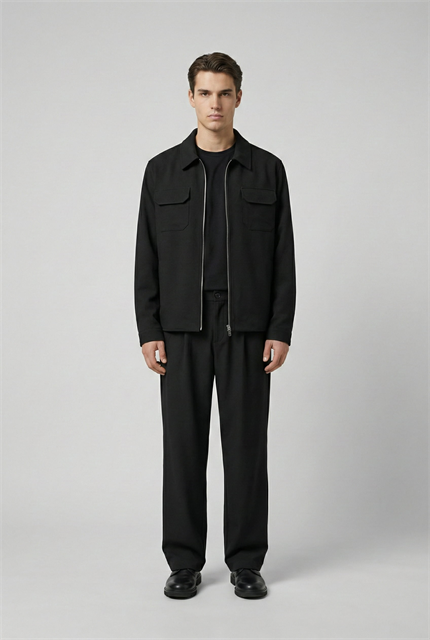 Erkek Relaxed Fit Yeni Nesil Takım Siyah