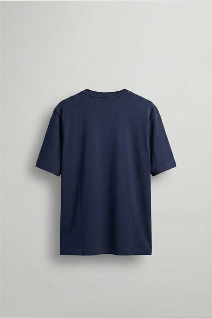 Erkek Relaxed Fit Yumuşak Dokulu Basic T-Shirt Lacivert