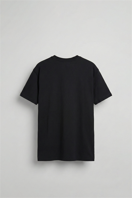 Erkek Relaxed Galaxy Oversize T-Shirt Siyah